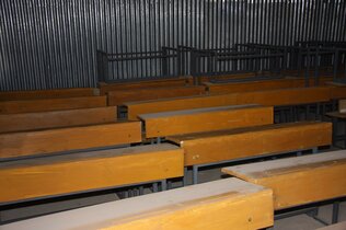 The new desks and benches